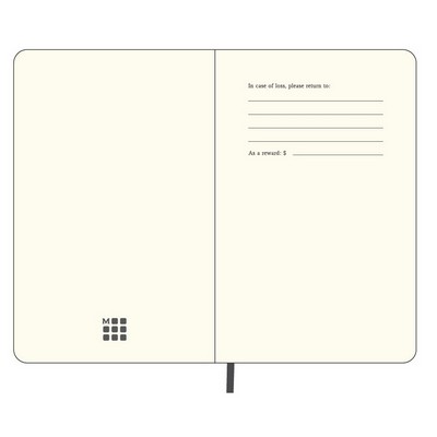 MOLESKINE Notatnik ok. A6 z nadrukiem Twojego logo, materiał: pu, papier, kolor: czarny MOLESKINE Notatnik ok. A6 z nadrukiem Twojego logo, materiał: pu, papier, kolor: czarny