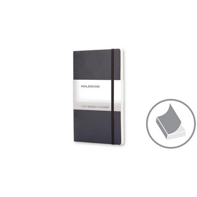 MOLESKINE Notatnik ok. A6 z nadrukiem Twojego logo, materiał: pu, papier, kolor: czarny MOLESKINE Notatnik ok. A6 z nadrukiem Twojego logo, materiał: pu, papier, kolor: czarny