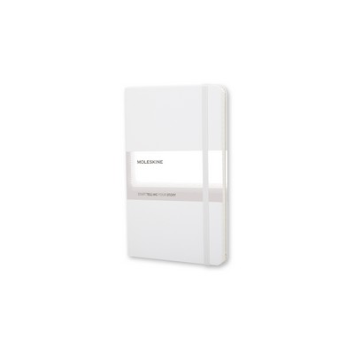 MOLESKINE Notatnik ok. A5 z nadrukiem Twojego logo, materiał: karton, papier, pp, kolor: biały MOLESKINE Notatnik ok. A5 z nadrukiem Twojego logo, materiał: karton, papier, pp, kolor: biały