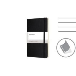 MOLESKINE Notatnik ok. A5 z nadrukiem Twojego logo, materiał: pu, papier, kolor: czarny