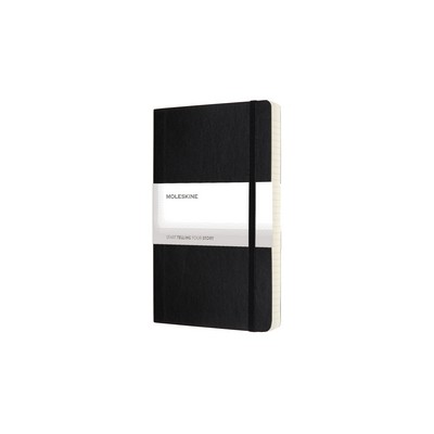 MOLESKINE Notatnik ok. A5 z nadrukiem Twojego logo, materiał: pu, papier, kolor: czarny MOLESKINE Notatnik ok. A5 z nadrukiem Twojego logo, materiał: pu, papier, kolor: czarny