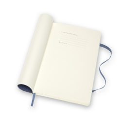 MOLESKINE Notatnik skórzany ok. A5 z nadrukiem Twojego logo, materiał: skóra, kolor: niebieski