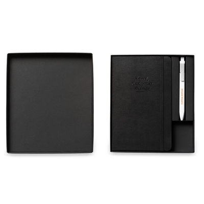 Pudełko podarunkowe MOLESKINE z nadrukiem Twojego logo, materiał: karton, kolor: czarny Pudełko podarunkowe MOLESKINE z nadrukiem Twojego logo, materiał: karton, kolor: czarny