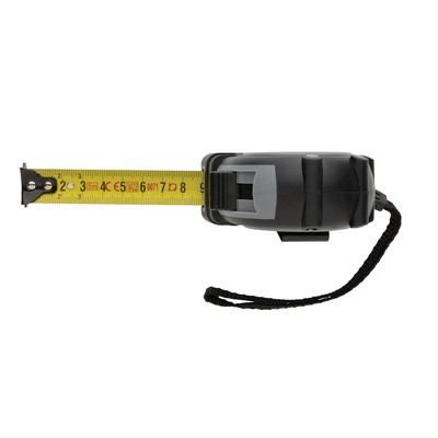 Miara 5m Grip, RABS z nadrukiem Twojego logo, materiał: stal, kolor: szary Miara 5m Grip, RABS z nadrukiem Twojego logo, materiał: stal, kolor: szary