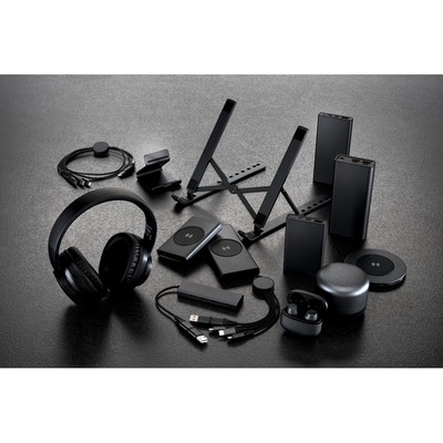 Kabel do ładowania 6 w 1 Terra z nadrukiem Twojego logo, materiał: aluminium, tpe, kolor: szary Kabel do ładowania 6 w 1 Terra z nadrukiem Twojego logo, materiał: aluminium, tpe, kolor: szary
