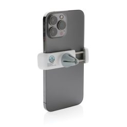 Samochodowy uchwyt do telefonu Acar RCS z nadrukiem Twojego logo, materiał: silikon, kolor: biały