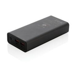 Power bank 20000 mAh Terra, aluminium z recyklingu z nadrukiem Twojego logo, materiał: aluminium, kolor: szary
