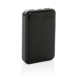 Power bank 10000 mAh z nadrukiem Twojego logo, materiał: plastik, tpe, kolor: czarny