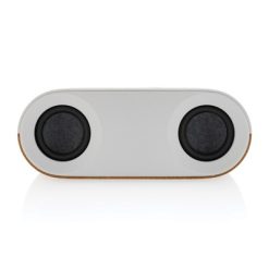 Głośnik bezprzewodowy 10W Oregon z nadrukiem Twojego logo, materiał: korek, kolor: brązowy