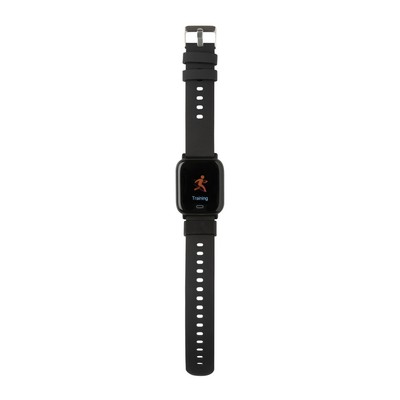 Monitor aktywności Fit Watch, TPE z recyklingu z nadrukiem Twojego logo, materiał: plastik, tpe, kolor: czarny Monitor aktywności Fit Watch, TPE z recyklingu z nadrukiem Twojego logo, materiał: plastik, tpe, kolor: czarny