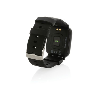 Monitor aktywności Fit Watch, TPE z recyklingu z nadrukiem Twojego logo, materiał: plastik, tpe, kolor: czarny Monitor aktywności Fit Watch, TPE z recyklingu z nadrukiem Twojego logo, materiał: plastik, tpe, kolor: czarny