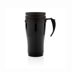 Kubek termiczny 350 ml z nadrukiem Twojego logo, materiał: pp, kolor: czarny Kubek termiczny 350 ml z nadrukiem Twojego logo, materiał: pp, kolor: czarny