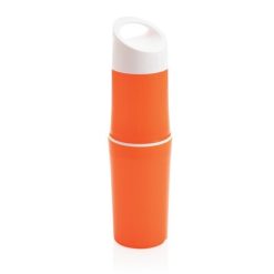 Butelka sportowa BE O Bottle z nadrukiem Twojego logo, materiał: pe, tpe, kolor: pomarańczowy