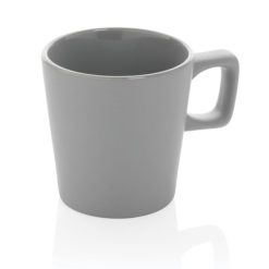 Kubek ceramiczny 300 ml z nadrukiem Twojego logo, materiał: ceramika, kolor: szary