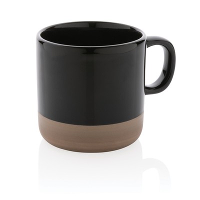 Kubek ceramiczny 360 ml z nadrukiem Twojego logo, materiał: ceramika, kolor: czarny Kubek ceramiczny 360 ml z nadrukiem Twojego logo, materiał: ceramika, kolor: czarny