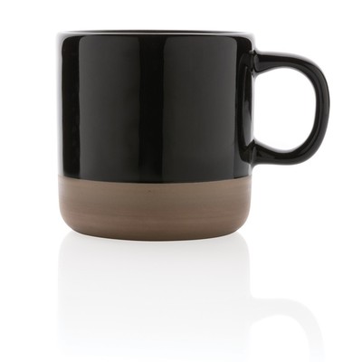 Kubek ceramiczny 360 ml z nadrukiem Twojego logo, materiał: ceramika, kolor: czarny Kubek ceramiczny 360 ml z nadrukiem Twojego logo, materiał: ceramika, kolor: czarny
