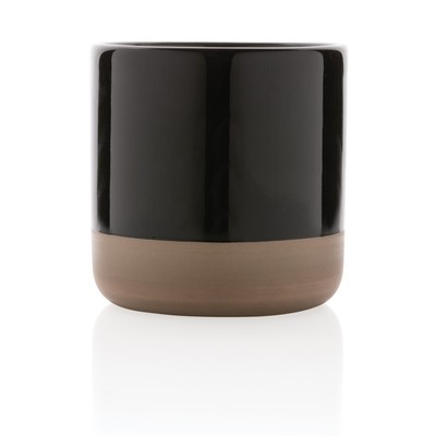 Kubek ceramiczny 360 ml z nadrukiem Twojego logo, materiał: ceramika, kolor: czarny Kubek ceramiczny 360 ml z nadrukiem Twojego logo, materiał: ceramika, kolor: czarny