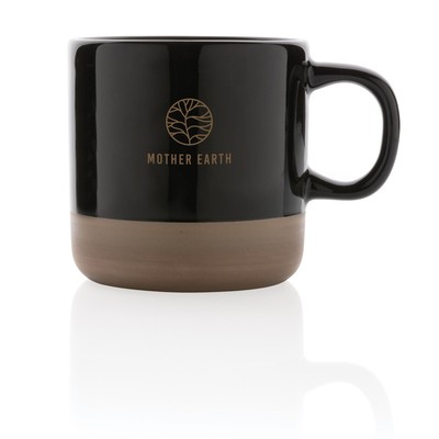 Kubek ceramiczny 360 ml z nadrukiem Twojego logo, materiał: ceramika, kolor: czarny Kubek ceramiczny 360 ml z nadrukiem Twojego logo, materiał: ceramika, kolor: czarny