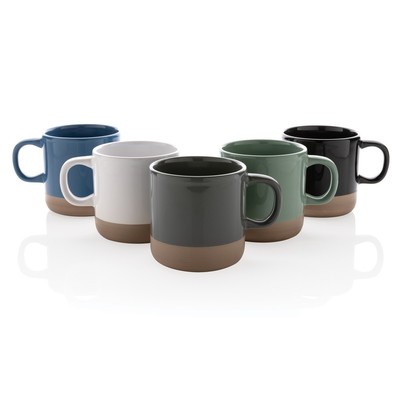 Kubek ceramiczny 360 ml z nadrukiem Twojego logo, materiał: ceramika, kolor: czarny Kubek ceramiczny 360 ml z nadrukiem Twojego logo, materiał: ceramika, kolor: czarny