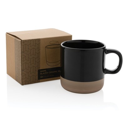 Kubek ceramiczny 360 ml z nadrukiem Twojego logo, materiał: ceramika, kolor: czarny Kubek ceramiczny 360 ml z nadrukiem Twojego logo, materiał: ceramika, kolor: czarny