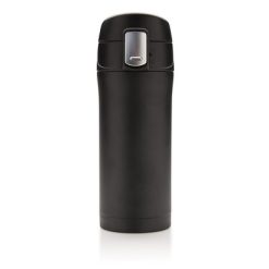 Kubek termiczny 300 ml, stal nierdzewna z recyklingu z nadrukiem Twojego logo, materiał: stal nierdzewna, stal, kolor: czarny