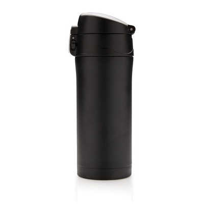 Kubek termiczny 300 ml, stal nierdzewna z recyklingu z nadrukiem Twojego logo, materiał: stal nierdzewna, stal, kolor: czarny Kubek termiczny 300 ml, stal nierdzewna z recyklingu z nadrukiem Twojego logo, materiał: stal nierdzewna, stal, kolor: czarny