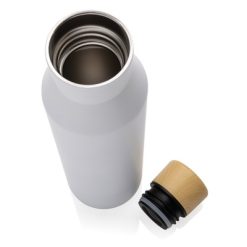 Butelka termiczna 500 ml Gaia, stal nierdzewna z recyklingu z nadrukiem Twojego logo, materiał: stal nierdzewna, stal, kolor: biały