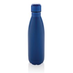 Butelka sportowa 500 ml Eureka, stal nierdzewna z recyklingu z nadrukiem Twojego logo, materiał: pp, stal nierdzewna, stal, kolor: niebieski