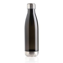 Butelka sportowa 500 ml z nadrukiem Twojego logo, materiał: stal nierdzewna, stal, petg, kolor: czarny