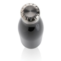 Butelka sportowa 500 ml z nadrukiem Twojego logo, materiał: stal nierdzewna, stal, petg, kolor: czarny