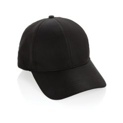 Czapka z daszkiem AWARE™ RPET z nadrukiem Twojego logo, materiał: rpet, kolor: czarny