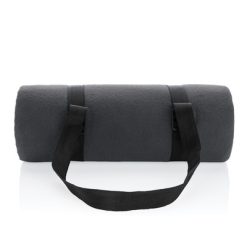 Koc piknikowy AWARE™ RPET z nadrukiem Twojego logo, materiał: peva, rpet, kolor: szary