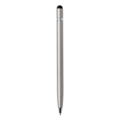 Długopis, touch pen z nadrukiem Twojego logo, materiał: aluminium, kolor: srebrny