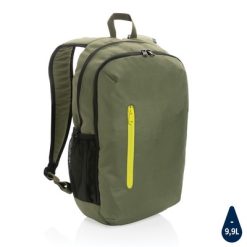 Plecak na laptopa 15” AWARE™ RPET z nadrukiem Twojego logo, materiał: rpet, kolor: zielony