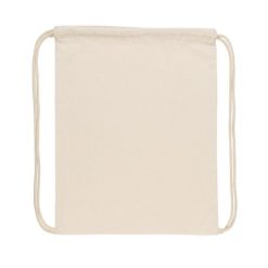 Worek ze sznurkiem AWARE™ z nadrukiem Twojego logo, materiał: bawełna, kolor: biały