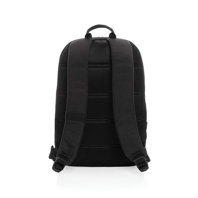Plecak na laptopa 15,6" Swiss Peak AWARE™ RPET z nadrukiem Twojego logo, materiał: rpet, kolor: czarny Plecak na laptopa 15,6" Swiss Peak AWARE™ RPET z nadrukiem Twojego logo, materiał: rpet, kolor: czarny