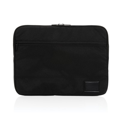 Pokrowiec na laptopa 14" AWARE™ z nadrukiem Twojego logo, materiał: neopren, rpet, kolor: czarny Pokrowiec na laptopa 14" AWARE™ z nadrukiem Twojego logo, materiał: neopren, rpet, kolor: czarny