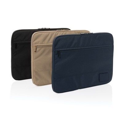 Pokrowiec na laptopa 14" AWARE™ z nadrukiem Twojego logo, materiał: neopren, rpet, kolor: czarny Pokrowiec na laptopa 14" AWARE™ z nadrukiem Twojego logo, materiał: neopren, rpet, kolor: czarny