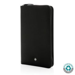 Portfel Swiss Peak Heritage RPU, ochrona RFID z nadrukiem Twojego logo, materiał: pu, kolor: czarny