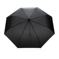 Mały parasol manualny 21" AWARE RPET z nadrukiem Twojego logo, materiał: metal, rpet, kolor: czarny