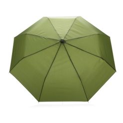 Mały parasol manualny 21" AWARE RPET z nadrukiem Twojego logo, materiał: metal, rpet, kolor: zielony