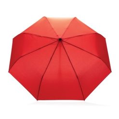 Parasol automatyczny 21" AWARE™ RPET z nadrukiem Twojego logo, materiał: metal, rpet, kolor: czerwony