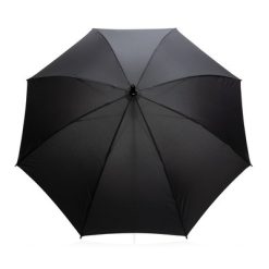 Parasol sztormowy 23" AWARE™ RPET z nadrukiem Twojego logo, materiał: włókno szklane, rpet, kolor: czarny
