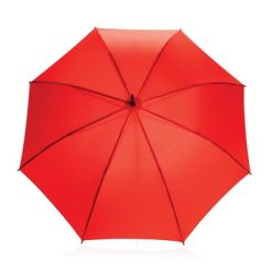 Parasol automatyczny 23" AWARE™ RPET z nadrukiem Twojego logo, materiał: metal, rpet, kolor: czerwony