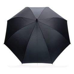 Parasol sztormowy 30" AWARE™ RPET z nadrukiem Twojego logo, materiał: włókno szklane, rpet, kolor: czarny