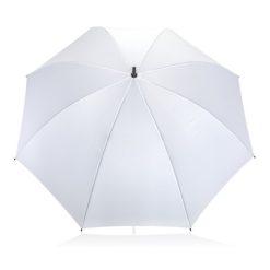 Parasol sztormowy 30" AWARE™ RPET z nadrukiem Twojego logo, materiał: włókno szklane, rpet, kolor: biały