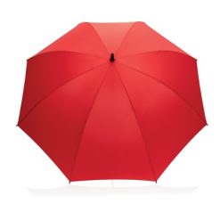 Parasol sztormowy 30" AWARE™ RPET z nadrukiem Twojego logo, materiał: włókno szklane, rpet, kolor: czerwony