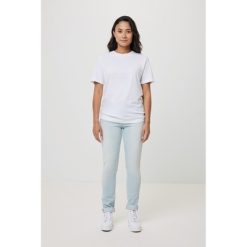 Koszulka z bawełny z recyklingu Iqoniq Bryce z nadrukiem Twojego logo, materiał: bawełna, kolor: biały