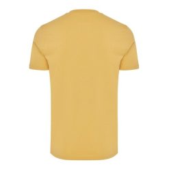 Koszulka z bawełny z recyklingu Iqoniq Bryce z nadrukiem Twojego logo, materiał: bawełna, kolor: żółty