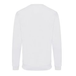 Bluza z bawełny z recyklingu Iqoniq Zion z nadrukiem Twojego logo, materiał: bawełna, kolor: biały